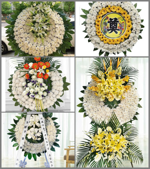 山西忻州五台县灵境乡椿坪村花圈速递